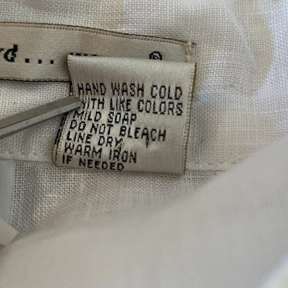 Edward Woman's Plus-Size Embroidered Linen Bohemian Summer Tank Top Sz 2x - Picture 8 of 8